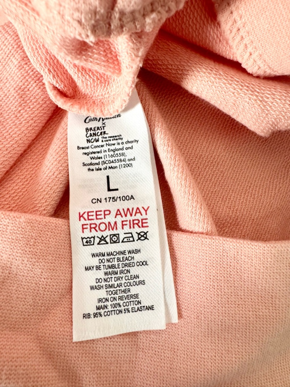 Cath Kidston Hope and Happiness Embroidered Sweatshirt Pink Size L - Picture 8 of 8